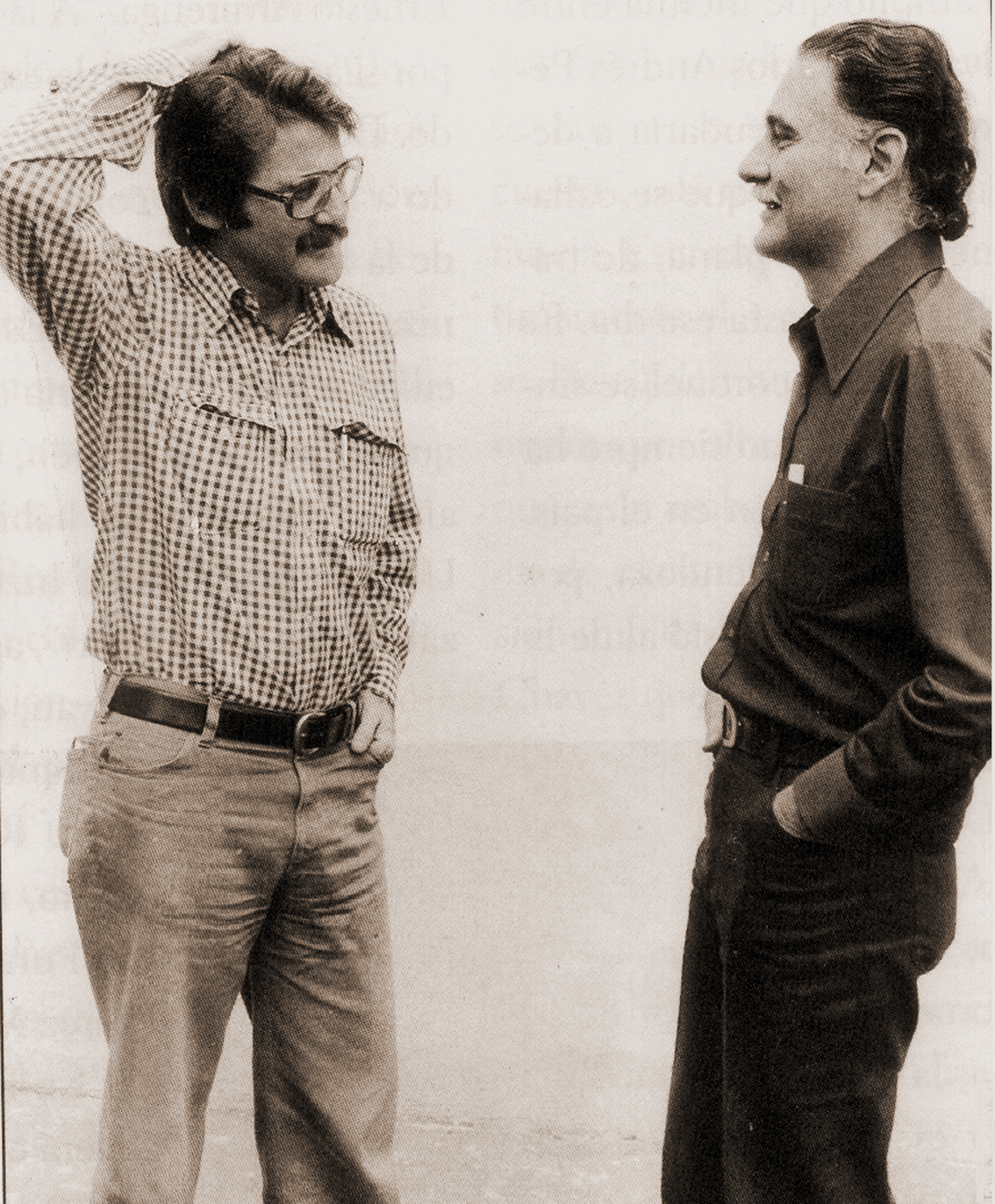 Teodoro Petkoff y José Vicente Rangel, en los años cuando el MAS (Movimiento al Socialismo) apoya la candidatura de Rangel para la presidencia de la República